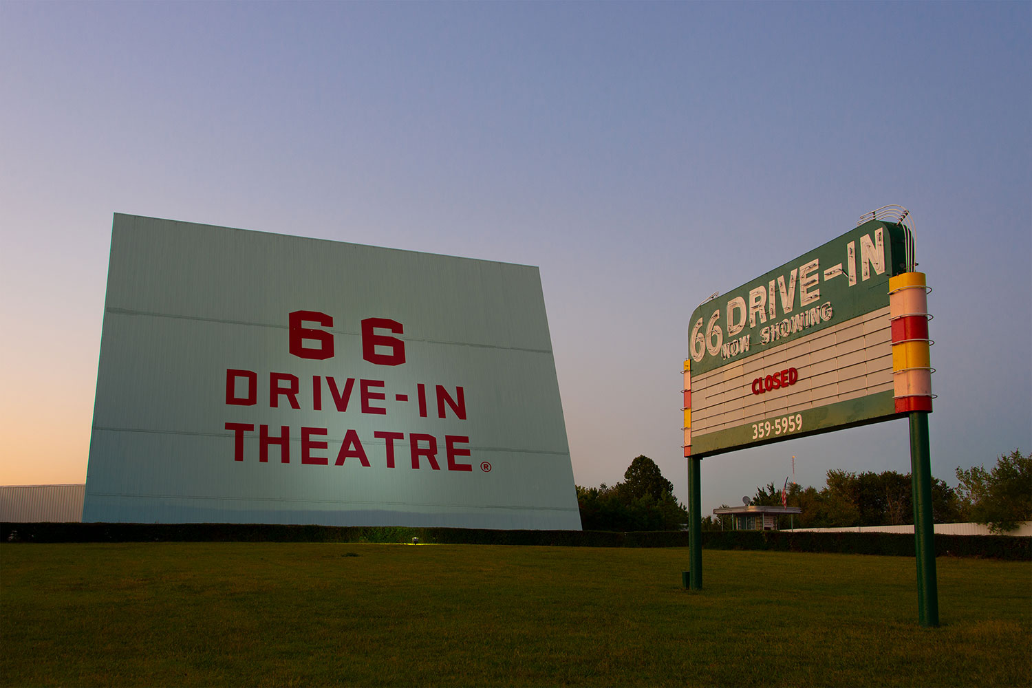 fine art photograph of drive in theater